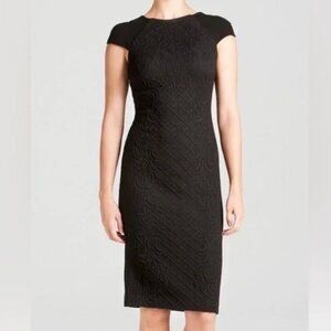Tory Burch Kiersten Bodycon Textured Midi Dress
